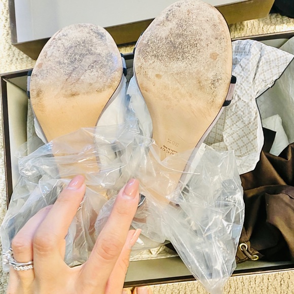 Gucci lavender and mauve sandals - Picture 4 of 4